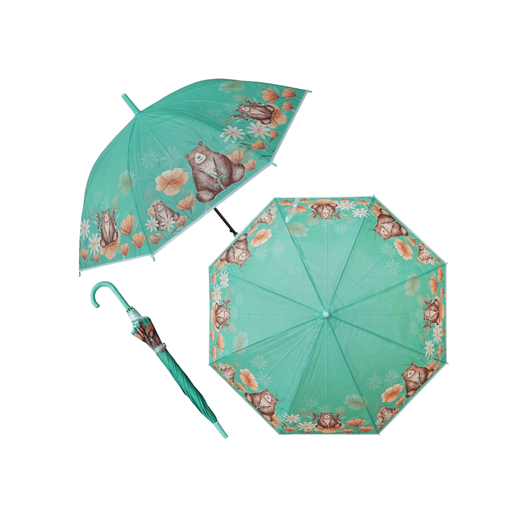 ร่ม EVA THAI SUN SPORT รุ่น SSR0024GR ลายการ์ตูนดอกไม้ สีเขียว
